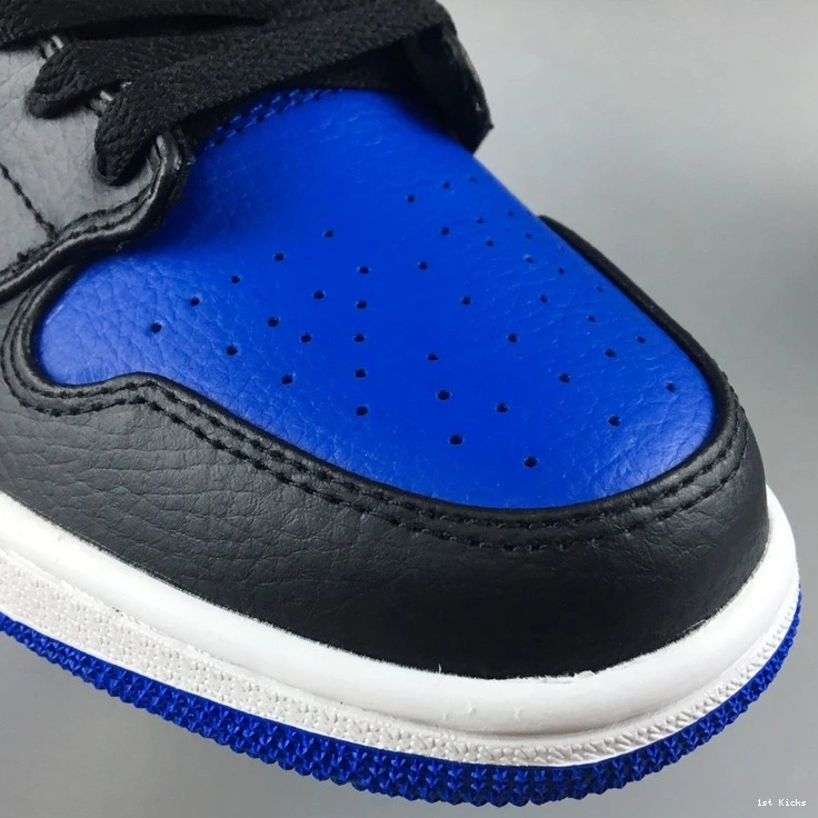 Jordan Royal Black Mid 1 Air Blue 554724-068 0406